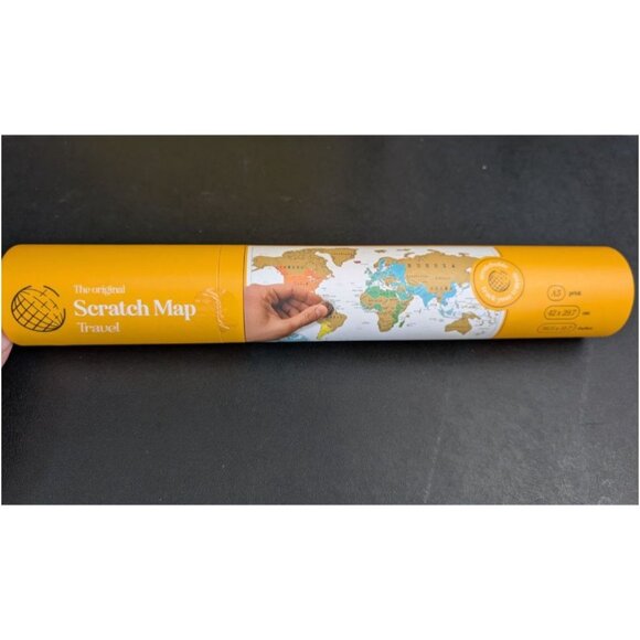 World Scratch Map- Deluxe Edition LARGE Luckies Of London - Picture 6 of 8